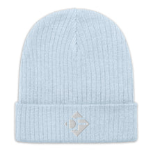 Load image into Gallery viewer, &quot;DF&quot; Ribbed Beanie Hat
