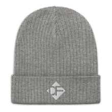 Afbeelding in Gallery-weergave laden, &quot;DF&quot; Ribbed Beanie Hat
